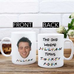 custom 34th birthday gift, friends 34th birthday mug, 34th birthday gift for men and women, 34 year old men gift