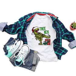 tree rex christmas kid's shirt, tree rex sweatshirt, christmas dinosaur t-shirt, christmas gift, funny christmas party s