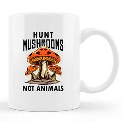 mushroom hunter mug, mushroom hunter gift, mushroom mug, funny mushroom mug, mycology mug, mushroom gift, morel mushroom