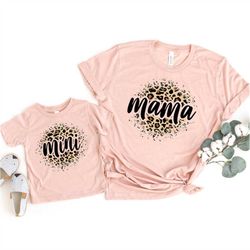 mama mini shirt, mama leopard print shirt, mini leopard print shirt, mama mini outfits, new mom shirt, mom shirt women