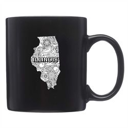 cute illinois mug, cute illinois gift, illinois mugs, chicago mugs, illinois cup, chicago mug, il mug, il gift, illinois