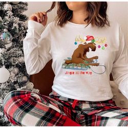 jingle all the way christmas shirt, christmas sweatshirt, womens christmas sweatshirt, christmas sweatshirts for women,