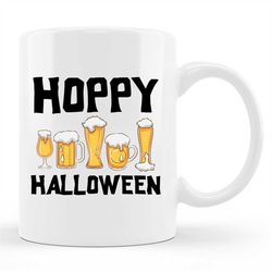 beer halloween mug, beer halloween gift, halloween beer, halloween drinking, beer lover mug, halloween party cup, hallow