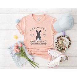 cottontail candy company easter shirt, easter shirt for woman, easter matching shirt, cottontail shirt