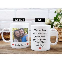 custom 2nd anniversary gift, 2 year anniversary gifts for husband, wedding anniversary gift for him, 2 year anniversary