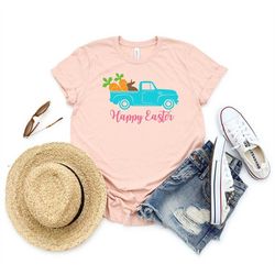 easter shirt, happy easter shirt, easter shirt for woman, vintage truck easter shirt, easter kids shirt