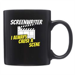 screenwriter mug, screenwriter gift, film writer, screenwritergifts, writer gift, novel writer mug, writing mug, author