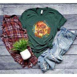 hello fall, cute fall shirt, fall shirts for women, pumpkin shirt, autumn shirt, fall vibes, autumn shirt,thanksgiving s