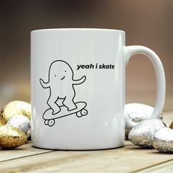 gift for skater, skateboard gift, skating gift, skater gift, skater mug, skateboarding mug, skateboarding gift, skating