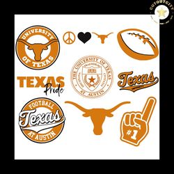 Texas University Bundle, Sport Svg, Texas Longhorn Logo Svg, Texas Longhorn Svg, Texas Longhorn Logo, Texas Longhorn Foo