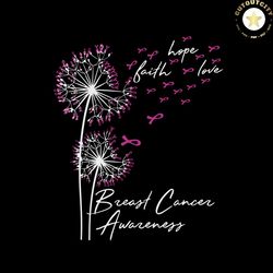 breast cancer awareness, breast cancer svg dandelion svg, breast cancer svg, cancer awareness, cancer ribbon svg, breast