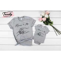 matching tee gift for mother's day, son mom shirt and bodysuits, first mothers day gift, gift for mom, mommy and me shir