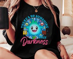 there's no sunshine only darkness luma star the only hope is the sweet relief of death unisex tshirt