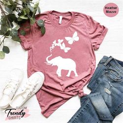 elephant shirt women, elephant lover gift, animal lover shirt, funny elephant shirt, kids elephant shirt, cute elephant