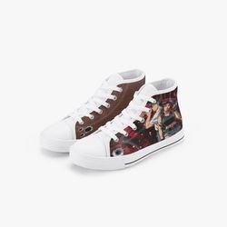 black lagoon revy & rock kids high canvas shoes for fan, black lagoon revy & rock kids high canvas shoes sneaker