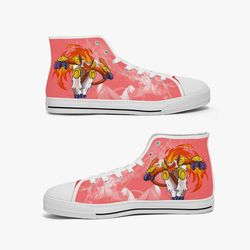 pokemon infernape high canvas shoes for fan, pokemon infernape high canvas shoes sneaker