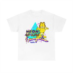 neon genesis evangelion garfield vintage t-shirt