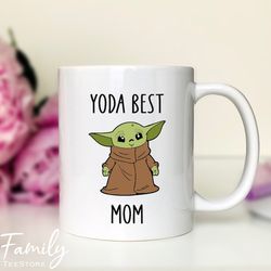 Yoda Best Mom - Custom Gift for Mom, Funny Yoda Mug, Custom