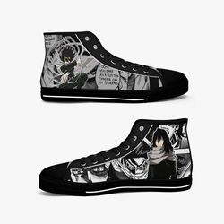 my hero academia aizawa high canvas shoes for fan, my hero academia aizawa high canvas shoes sneaker