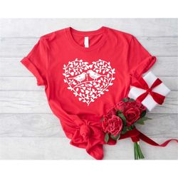 love bird shirt, cute valentines shirt gift, birds and heart shirt, funny valentines day shirt, bird lover gift, cute co