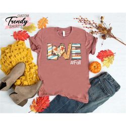 love fall shirt women, thanksgiving gift, fall gifts for women, girls fall shirt, fall heart shirt, cute fall shirts for