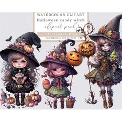 cute candy witch clip art, halloween clip art, halloween clipart, witch clip art, candy witch clip art,