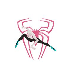 gwen spider man embroidery designs, gwen spider-man embroidery designs, spider man, gwen, machine embroidery files