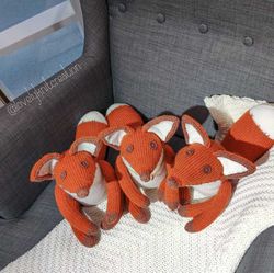 fox toy knitting pattern, a little prince fox