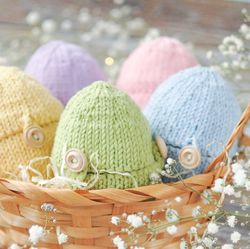 easter eggs knitting pattern, easter bunny tutorial