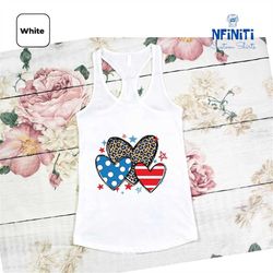 american flag heart tank top, usa flag tank top, american flag tank top, cute patriotic raceback,4th of july raceback,he