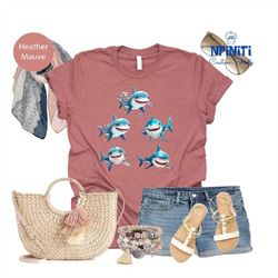 cute sharks shirt, baby shark tshirt, birthday shark shirt, ocean life shirt, great white shark, party shirts, mommy sha