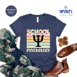 retro school psychology shirts, school psych tee, school psychologist retro shirt, psychologist shirt, psychologist gift