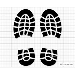 santa boots, footprints, christmas, christmas eve, svg, png. - Inspire  Uplift