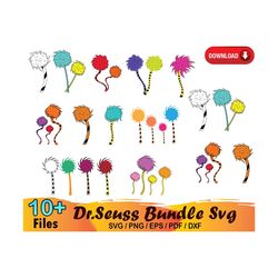 10 lorax trees bundle svg, lorax svg, lorax bundle svg