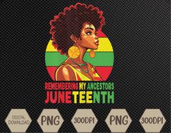 black women remembering my ancestors juneteenth svg, eps, png, dxf, digital download