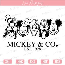 Mickey And Co. Est 1928 SVG - PNG - PDF