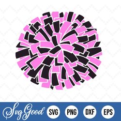 pom pom, sports girl, cheer, sports svg, cut files, sports girl cut files, glitter, studio cut file