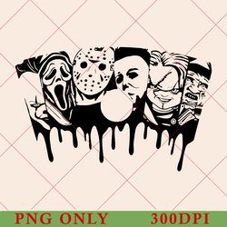 horror characters tarot card png, horror png, horror friends png, halloween png, instant download png, halloween day png