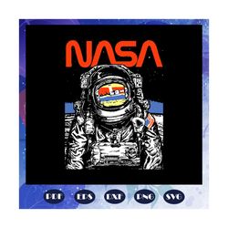 Nasa Svg, Nasa Astronaut Svg, Nana Astronaut Moon Svg, Vintage Nasa Astronaut Svg, Retro Nasa Astronaut, Files For Silho
