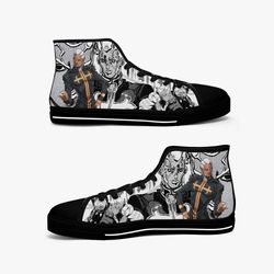 jojos bizarre adventure enrico pucci high canvas shoes sneaker