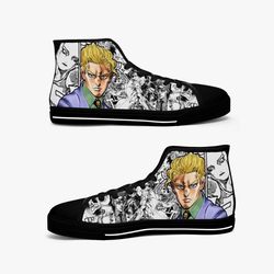 jojos bizarre adventure kira killer queen high canvas shoes sneaker