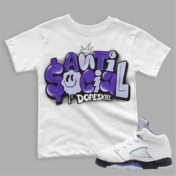 concord 5s dopeskill toddler t-shirt anti social graphic