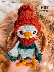 advanced bird patterns winter crochet bird amigurumi pdf pattern