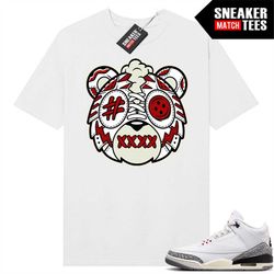 white cement 3s to match sneaker match tees white 'sneakerhead tyga'