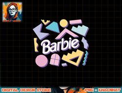 barbie logo pastel 80 s shapes png, sublimation copy