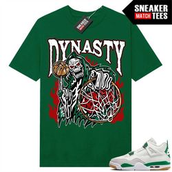 pine green 4s to match sneaker match tees green 'dynasty'