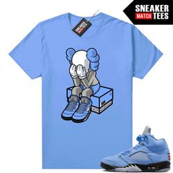 unc 5s to match sneaker match tees university blue 'aj6 toy'