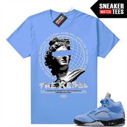 unc 5s to match sneaker match tees university blue 'the rebel in me'