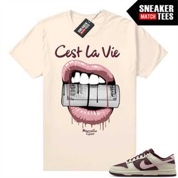 sb dunks valentines day sneaker match tees sail 'cest la vie'