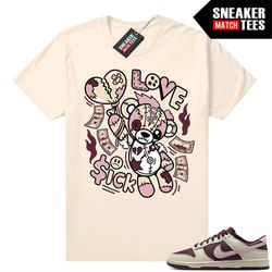 sb dunks valentines day sneaker match tees sail 'love sick bear'